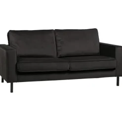 WOOOD Robin 2,5-Zits Bank - Fluweel - Grijs - 80x180x93