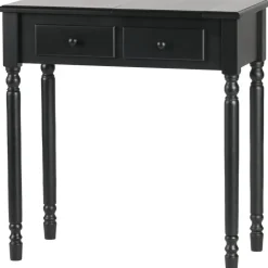 WOOOD Romy Hal/kaptafel - Hout - Zwart - 78x75x38