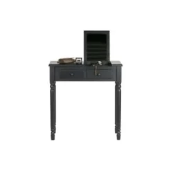 WOOOD Romy Hal/kaptafel - Hout - Zwart - 78x75x38