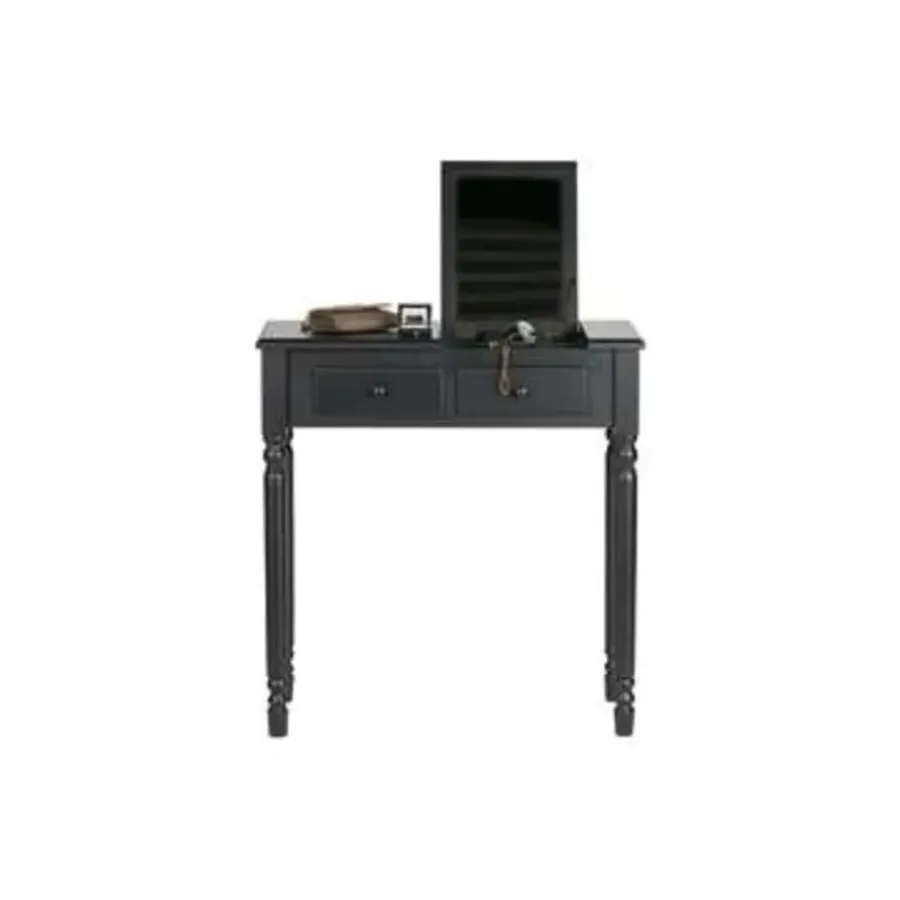 WOOOD Romy Hal/kaptafel - Hout - Zwart - 78x75x38