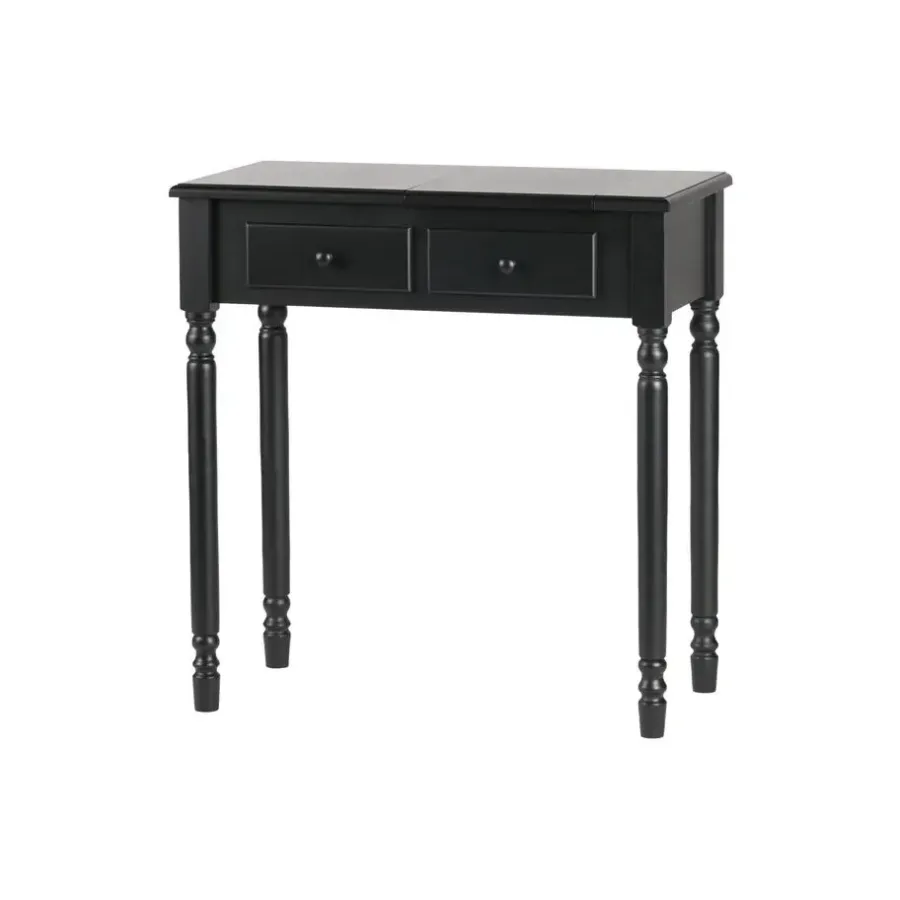 WOOOD Romy Hal/kaptafel - Hout - Zwart - 78x75x38