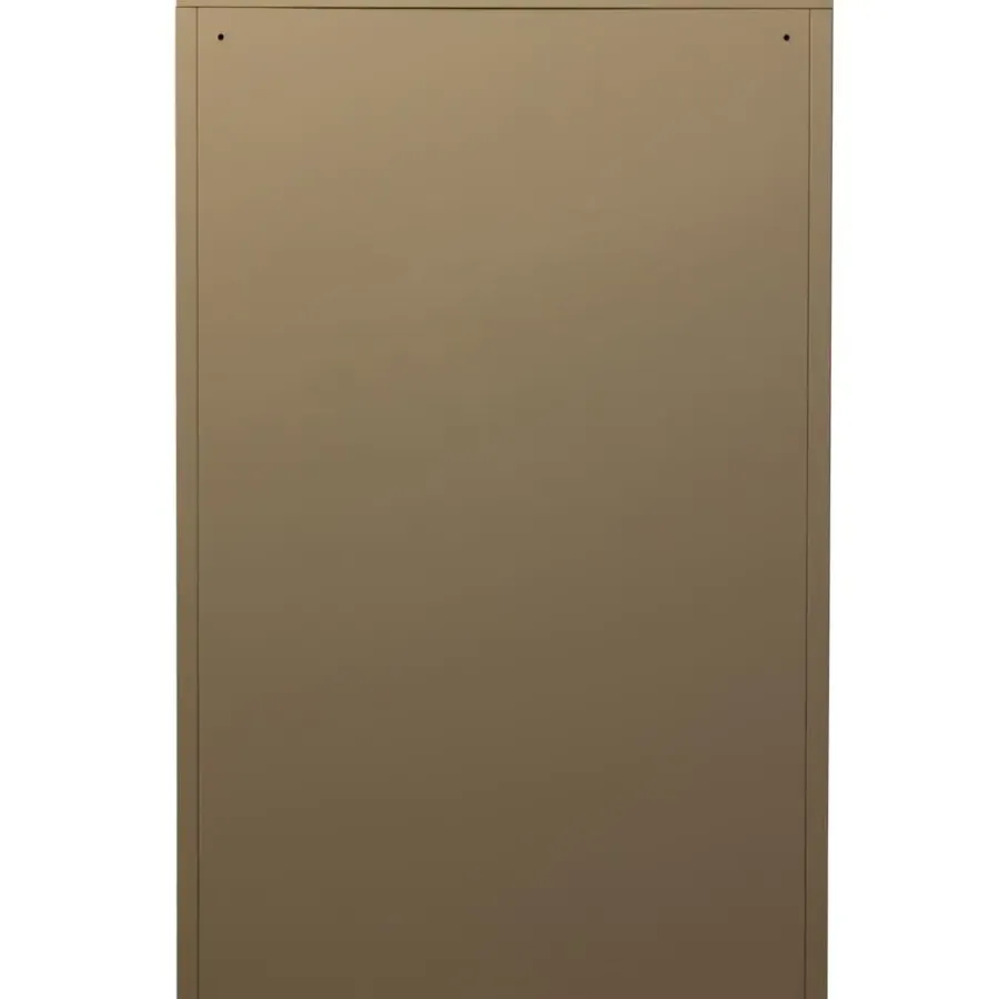 Schoenenkasten-WOOOD Sabine 3-Vaks Schoenenkast - Metaal - Zand - 103x66x16
