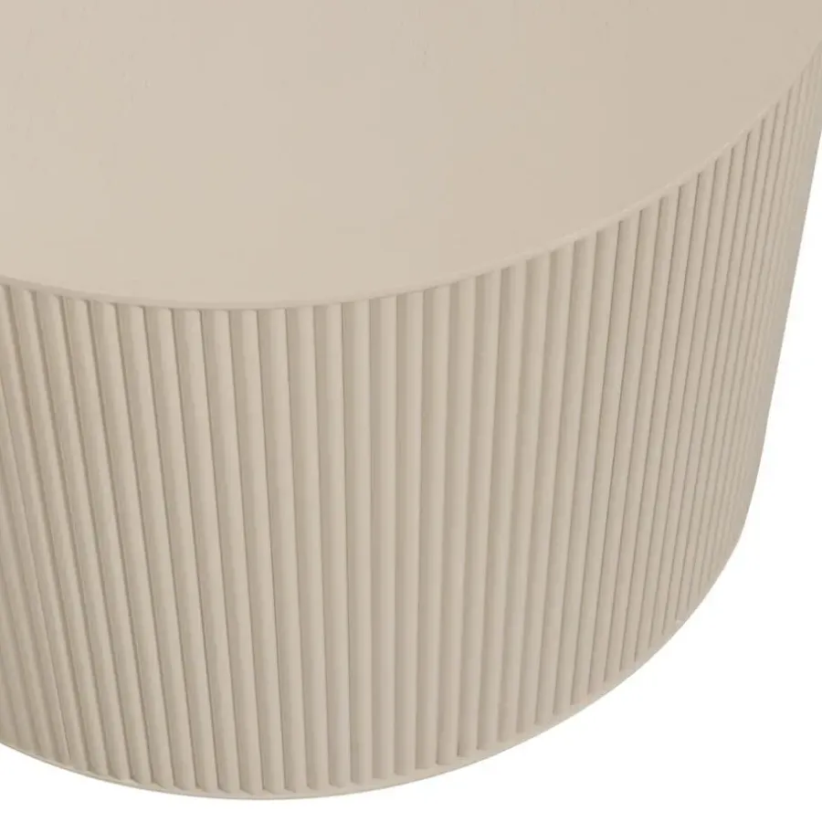Bijzettafels-WOOOD Sanne Bijzettafel - MDF - Antique Beige - 40x60x60