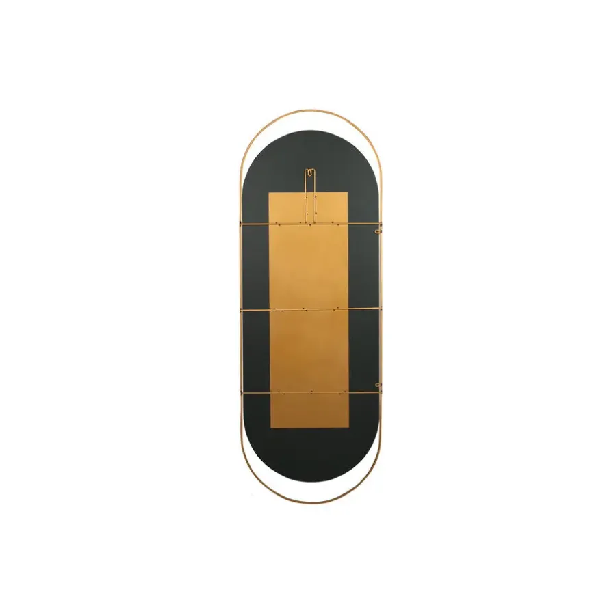 WOOOD Sanou Passpiegel Ovaal XL - Ijzer - Antique Brass - 168x60x1