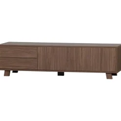 Tv Meubels-WOOOD Seppe TV-meubel - Noten fineer - Noten - 42x160x44