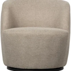 Fauteuils-WOOOD Serra Draaifauteuil - Geweven Stof - Zand - 68x70x77