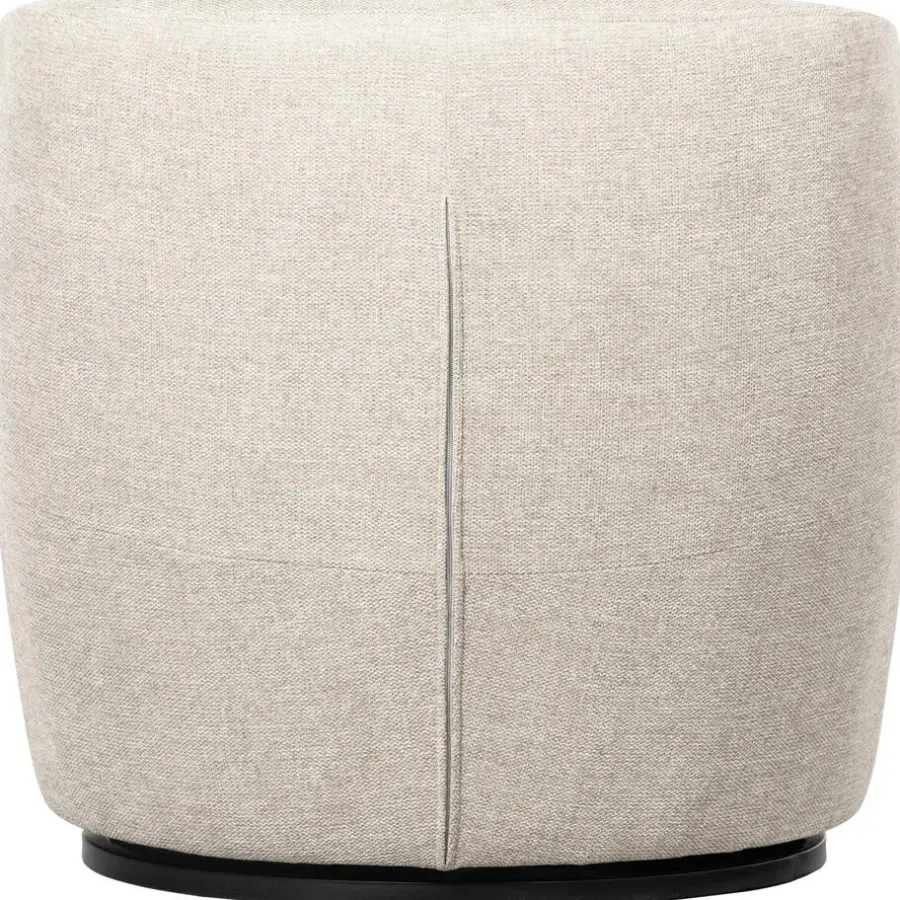 Fauteuils-WOOOD Serra Draaifauteuil - Polyester - Off White - 68x70x77