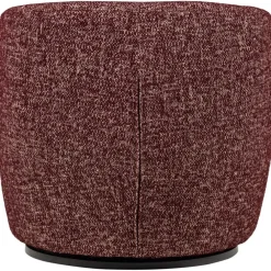 Fauteuils-WOOOD Serra Draaifauteuil - Melange Stof - Bordeauxrood - 68x70x77