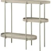 WOOOD Sidetable Noan - Hout/Metaal - Beige - 80x90x28