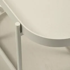 WOOOD Sidetable Noan - Hout/Metaal - Beige - 80x90x28