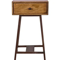 WOOOD Skybox Sidetable - Hout/Metaal - Naturel - 70x45x30