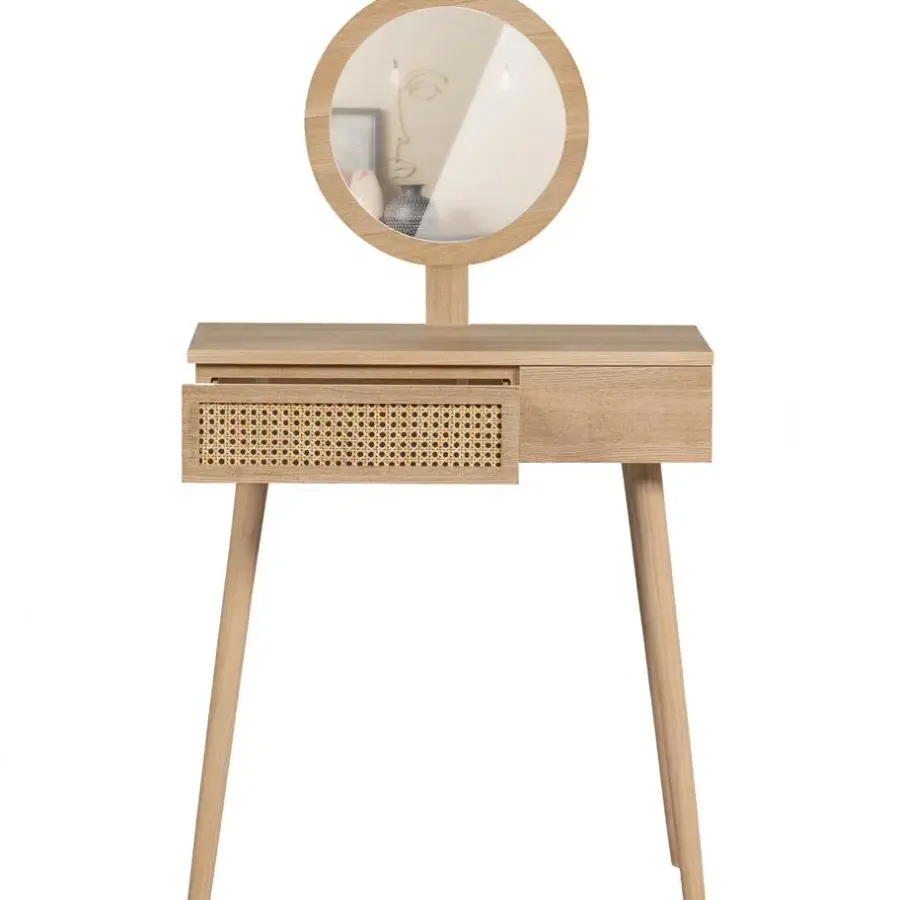 WOOOD Soof Hal/Kaptafel - MDF/Grenen - Naturel - 125x70x40