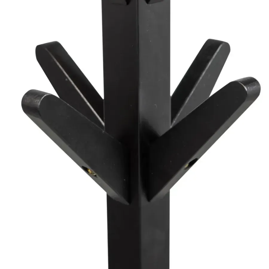 WOOOD Studio Staande Kapstok - Berken - Zwart - 178x45x45