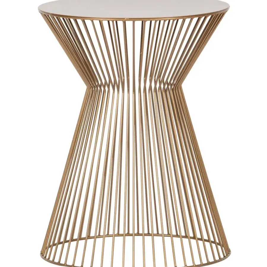 WOOOD Suus Bijzettafel - Metaal - Goud - 46xØ35