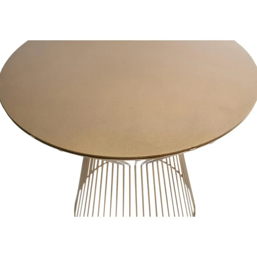 WOOOD Suus Bijzettafel - Metaal - Goud - 46xØ35
