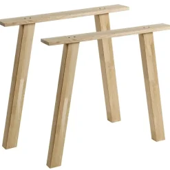 Tafelpoten-WOOOD Tablo A poot - Eiken - Transparant - Set van 2