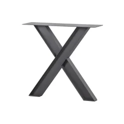 Tafelpoten-WOOOD Tablo Industrial X-poot 1 stuks - Metaal - Zwart - 72x79x10
