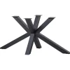 WOOOD Tablo Kruispoot - Metaal - Zwart - 72x159x77