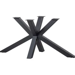 WOOOD Tablo Kruispoot - Metaal - Zwart - 72x159x77