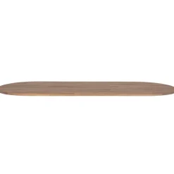 Ovale Eettafels-WOOOD Tablo Ovaal Tafelblad Incl. 2-Standen Poot - Grijs -74,4x220x90