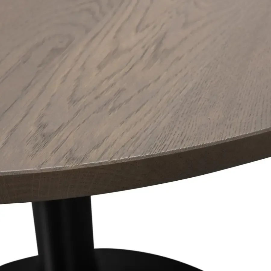 WOOOD Tablo Ronde Poot - Metaal - Zwart - 73x64x64