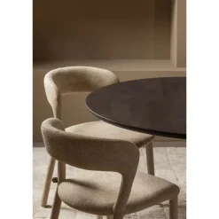 WOOOD Tablo Ronde Poot - Metaal - Zwart - 73x64x64