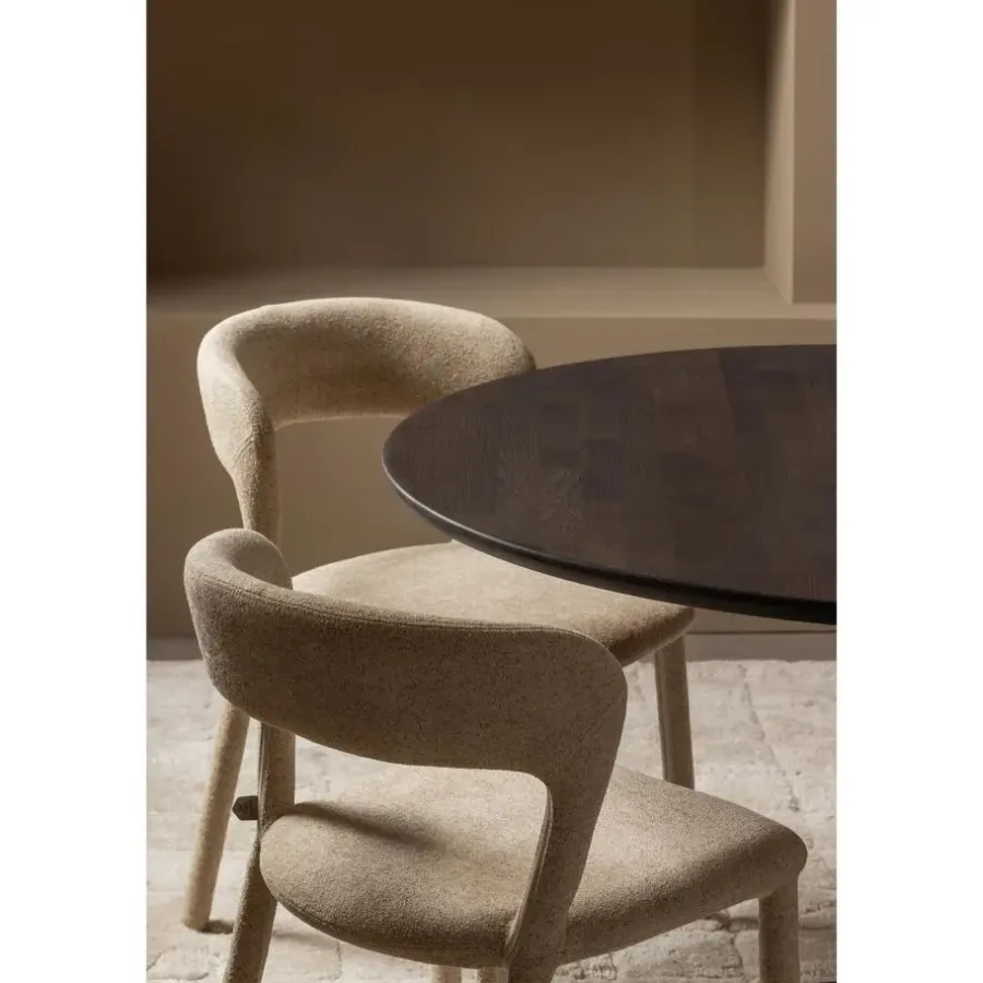 WOOOD Tablo Ronde Poot - Metaal - Zwart - 73x64x64
