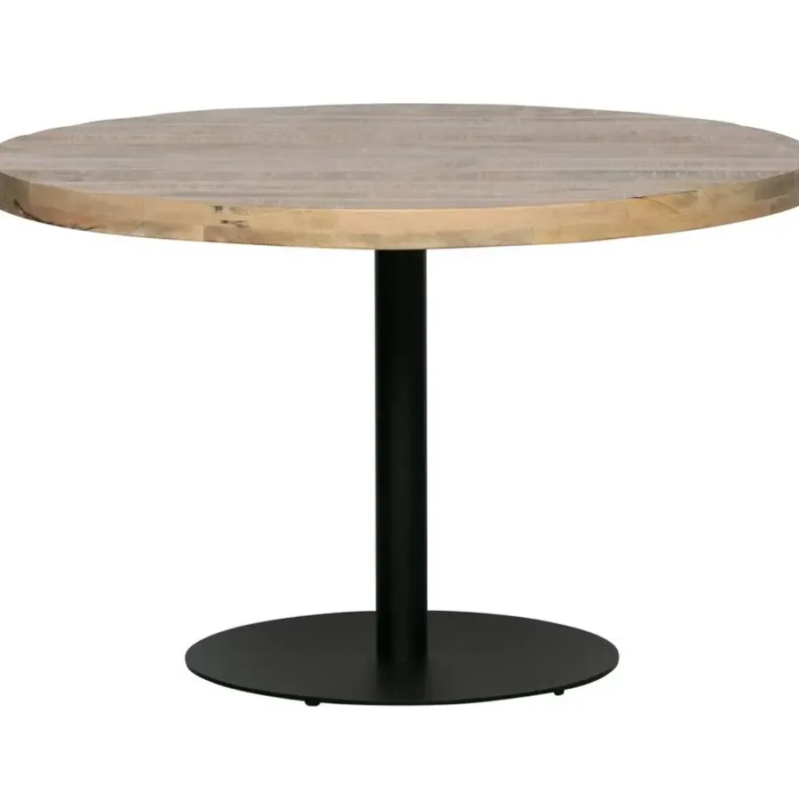 WOOOD Tablo Ronde Poot - Metaal - Zwart - 73x64x64