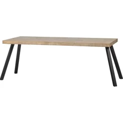 WOOOD Tablo Tafel Visgraat met 2-standen Poot - Mango - 75x180x90