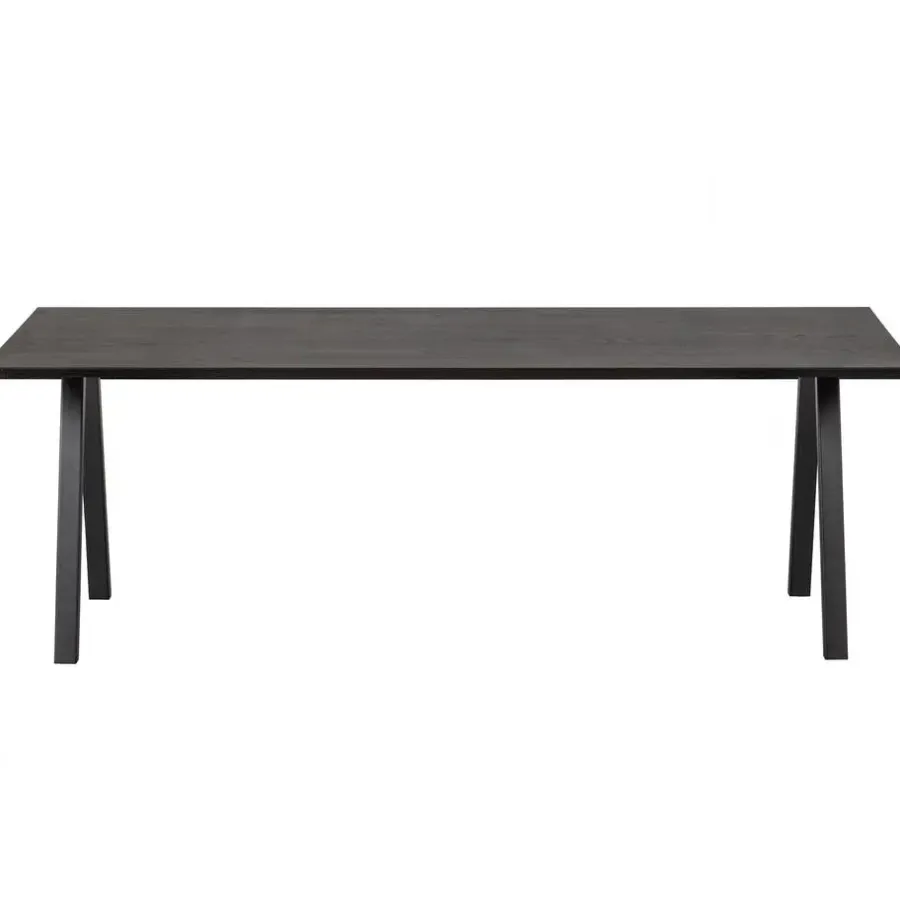 WOOOD Tablo Tafelblad - Eiken - Blacknight - 3x200x90