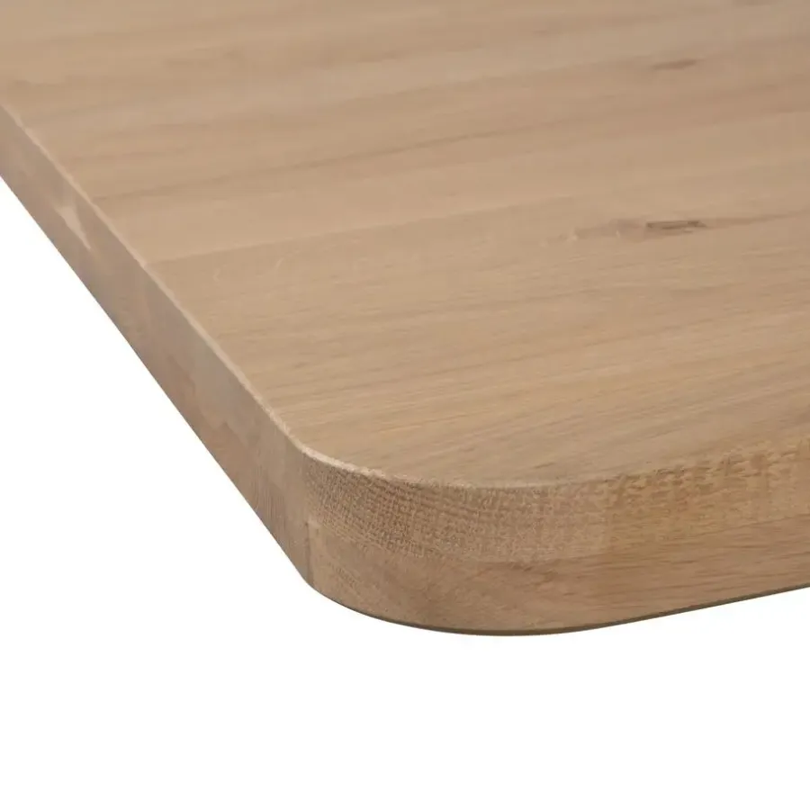 Tafelbladen-WOOOD Tablo Tafelblad Curved - Eiken - Naturel - 5x199x88