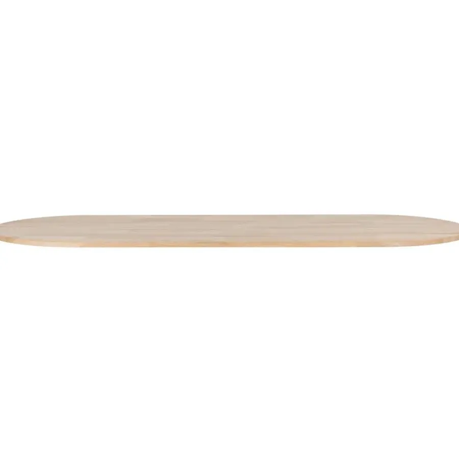 WOOOD Tablo Tafelblad Ovaal - Eiken - Onbehandeld - 2,4x220x90