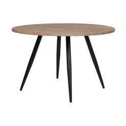 Tafelbladen-WOOOD Tablo Tafelblad Rond - Eiken - Grijze Olie - 2,4x120x120