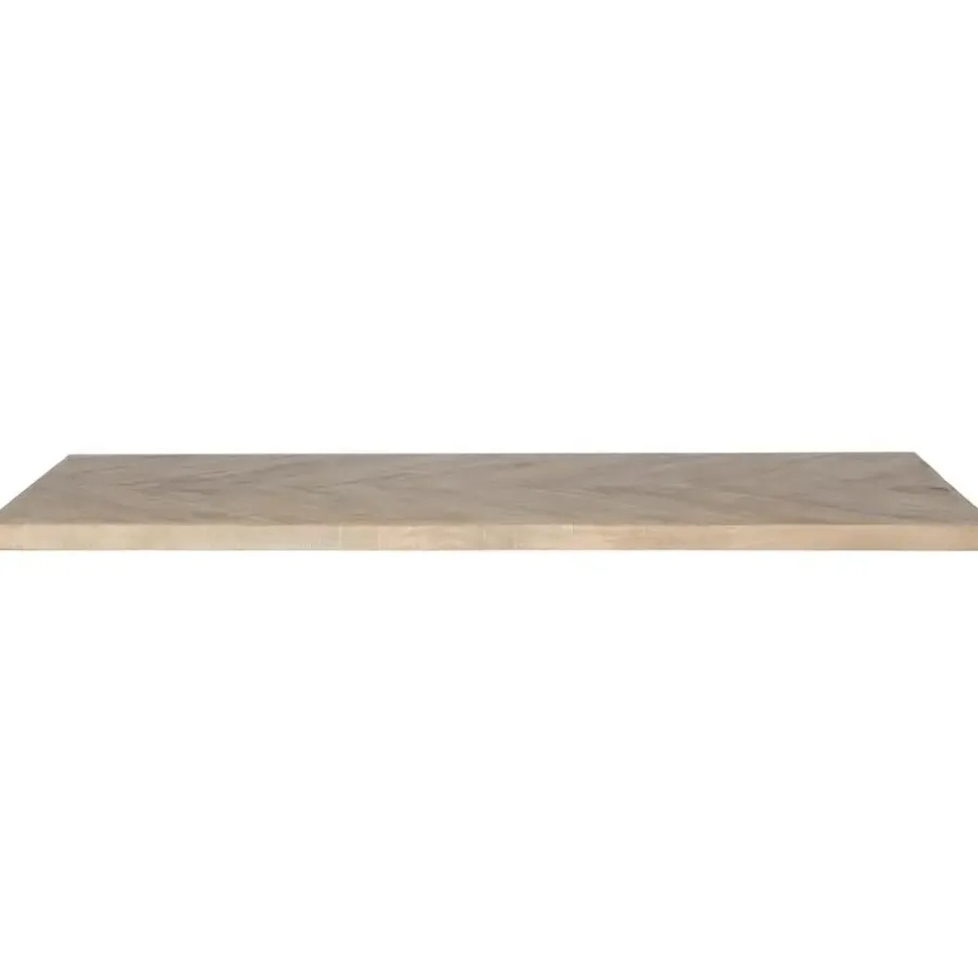 WOOOD Tablo Tafelblad Visgraat - Mango - White Wash - 5, 5x180X90