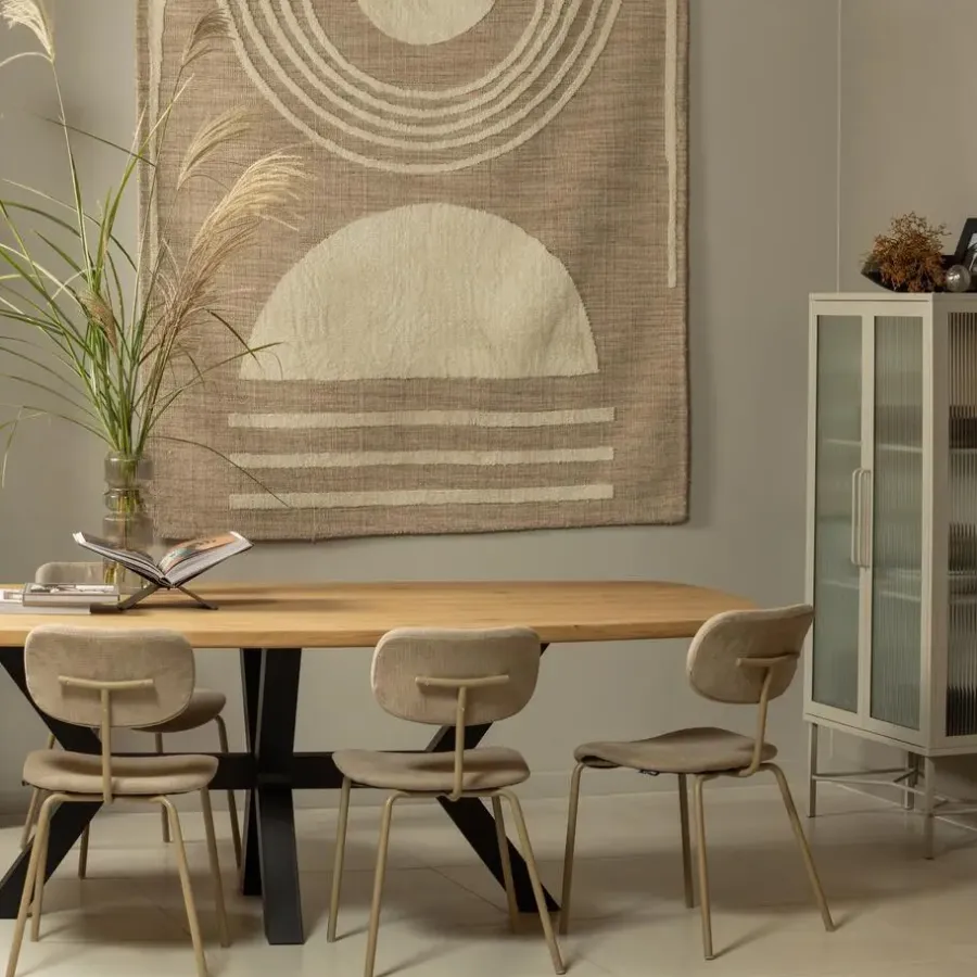 WOOOD Tablo Tafelpoot - Metaal - Zwart - 75x79x71
