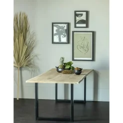 Tafelpoten-WOOOD Tablo U-Poot/Maastricht 1 Stuk - Metaal - Zwart - 72x79x10