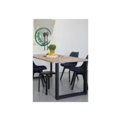Tafelpoten-WOOOD Tablo U-Poot/Maastricht 1 Stuk - Metaal - Zwart - 72x79x10