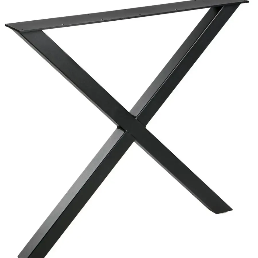 WOOOD Tablo X-Poot 1 Stuks - Metaal - Zwart - 72x79x10