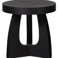 WOOOD Tala Bijzettafel - MDF Fineer - Zwart - 45x45x45