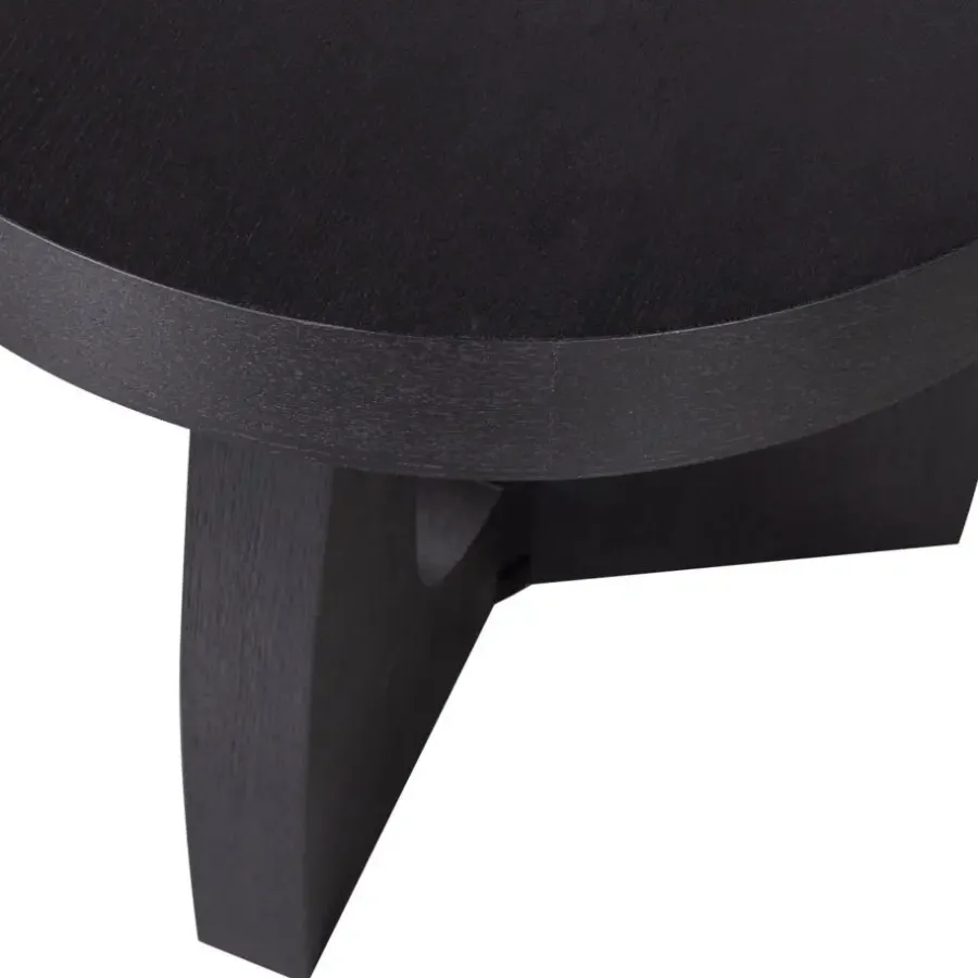 WOOOD Tala Bijzettafel - MDF Fineer - Zwart - 45x45x45
