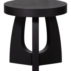 WOOOD Tala Bijzettafel - MDF Fineer - Zwart - 45x45x45