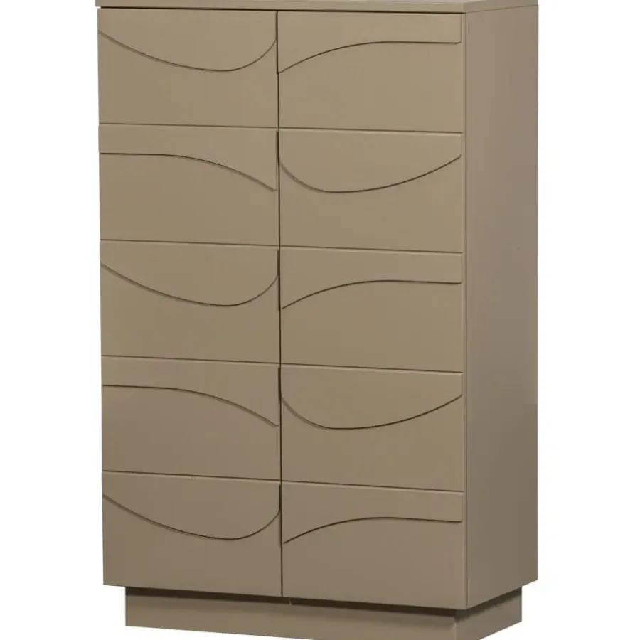 WOOOD Teo Kast - Grenenhout - Mud - 116x72x35