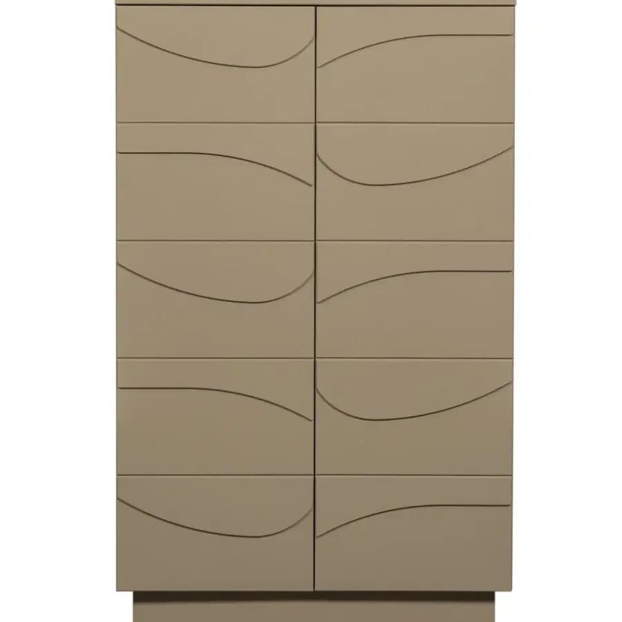 WOOOD Teo Kast - Grenenhout - Mud - 116x72x35