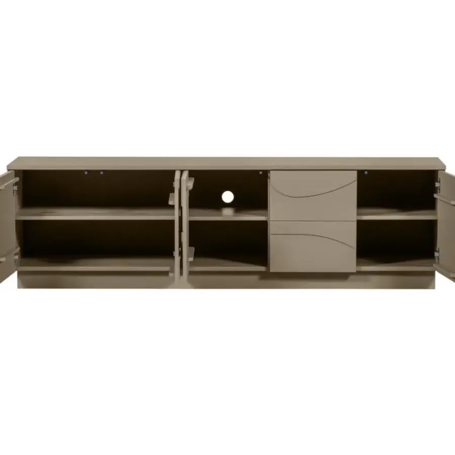 WOOOD Teo TV-Meubel - Grenen - Mud - 52x180x40
