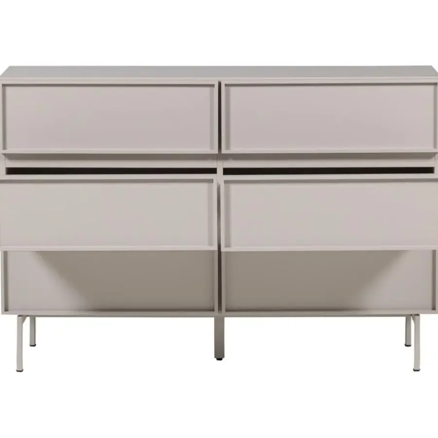 WOOOD Tours Ladekast 6 Lades - Melamine/ MDF - Zand - 80x120x42