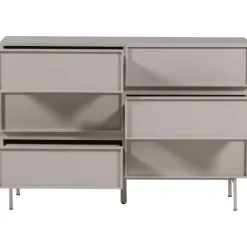 WOOOD Tours Ladekast 6 Lades - Melamine/ MDF - Zand - 80x120x42