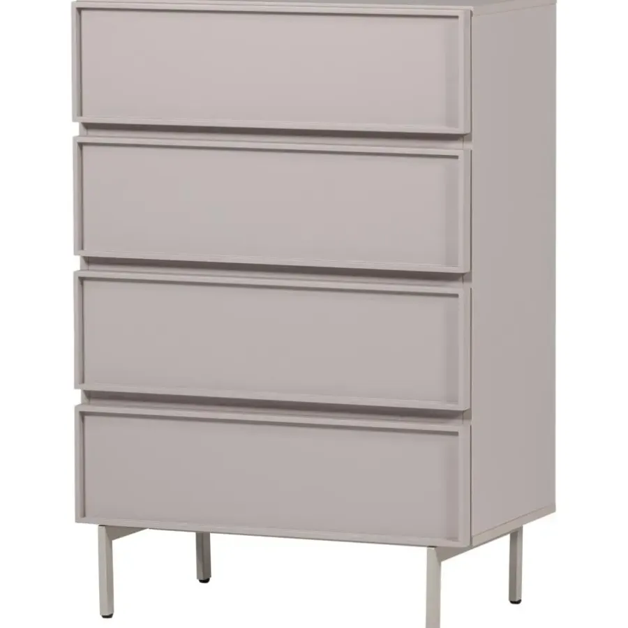 WOOOD Tours Ladekast 4 Lades - Melamine/ MDF - Zand - 102x70x42