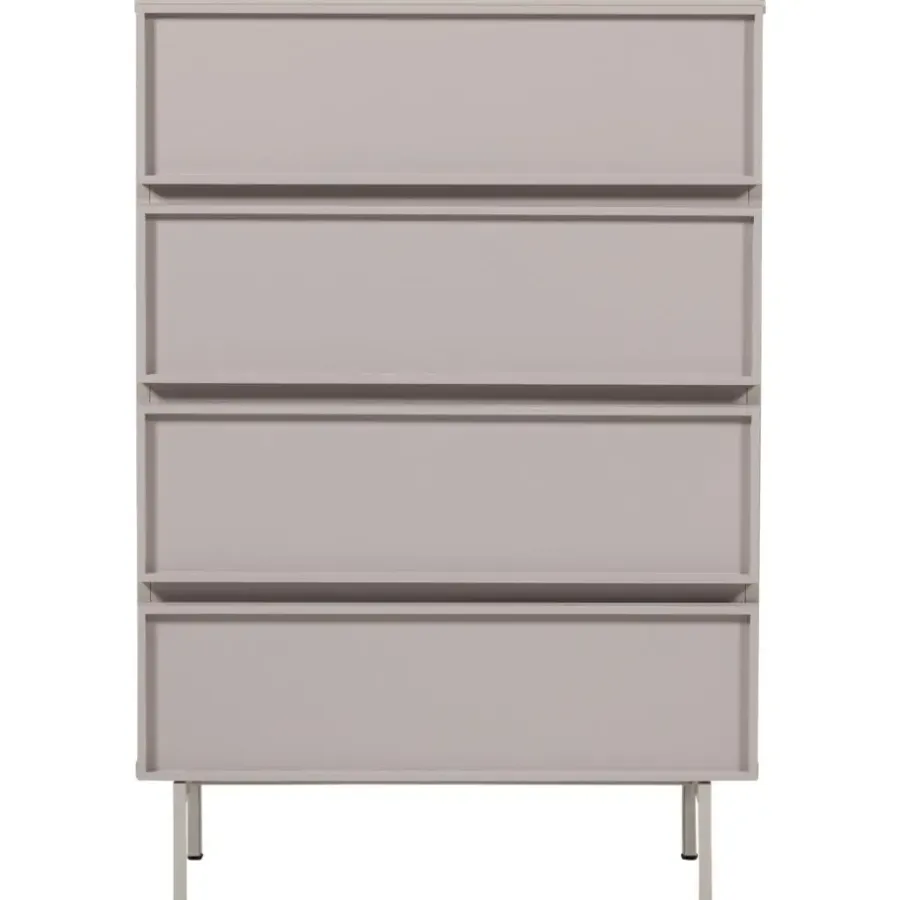 WOOOD Tours Ladekast 4 Lades - Melamine/ MDF - Zand - 102x70x42