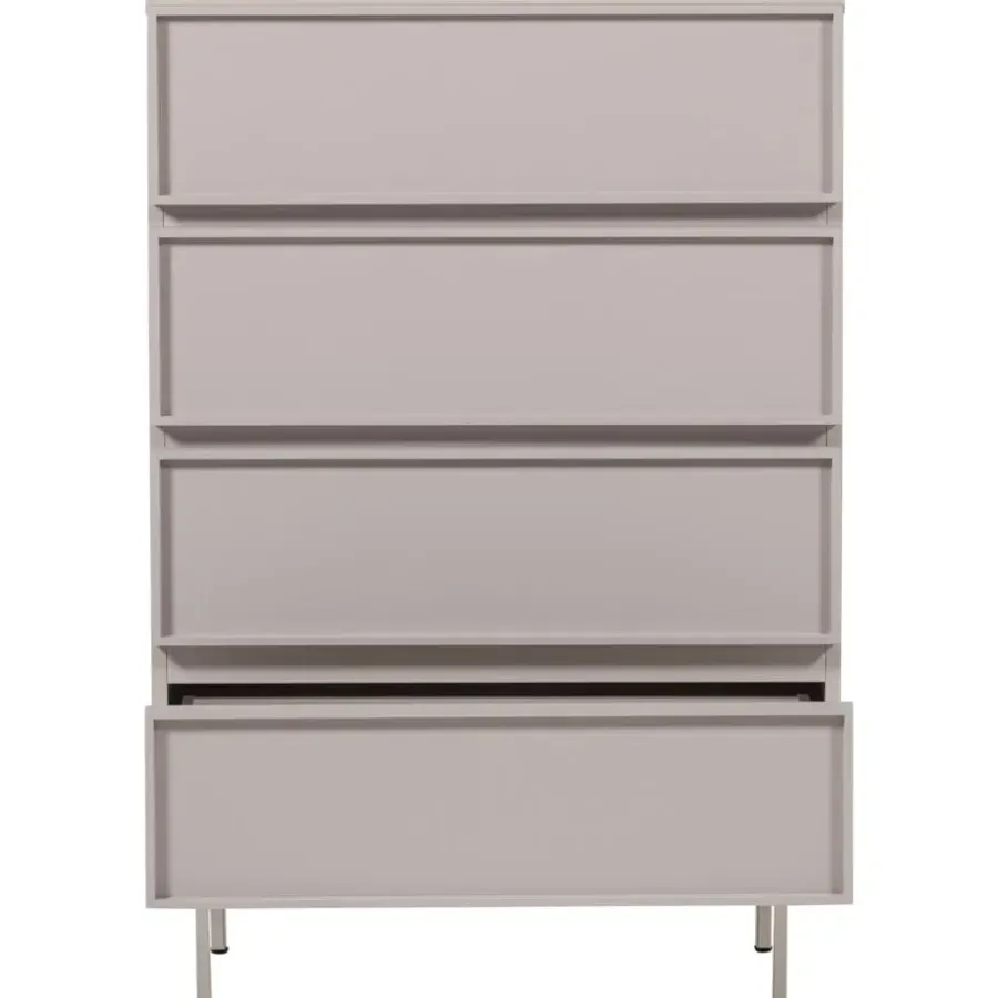 WOOOD Tours Ladekast 4 Lades - Melamine/ MDF - Zand - 102x70x42