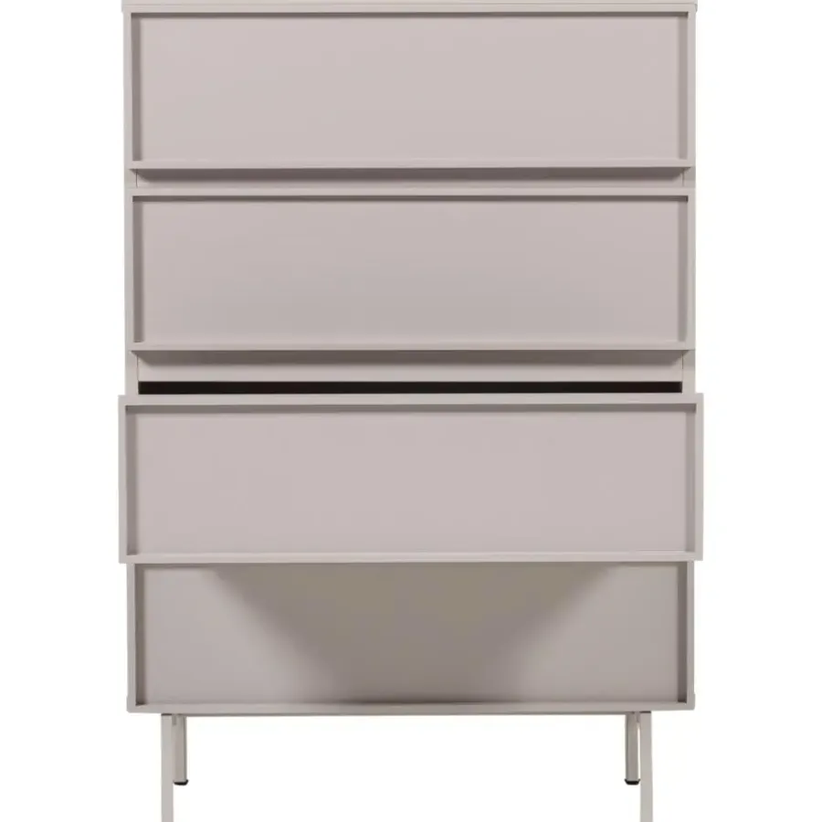 WOOOD Tours Ladekast 4 Lades - Melamine/ MDF - Zand - 102x70x42